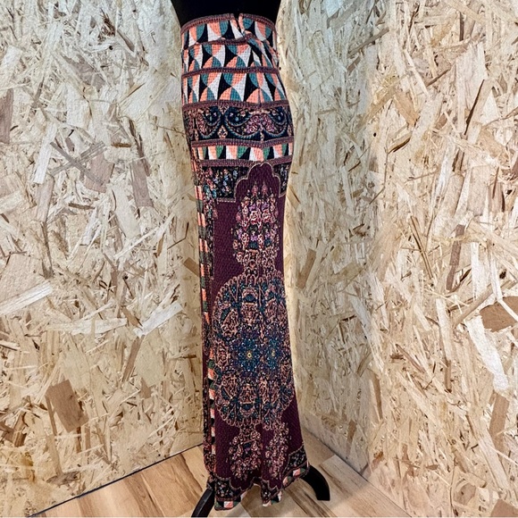 Farm Rio for Anthropologie Maxi Skirt XS S Boho Geometric Tribal Print - Picture 7 of 13